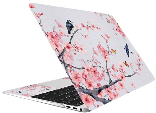 CREATCABIN Adesivo per Laptop PVC Vinile Citazione Adesivo per Notebook Adesivo per PC Protezione Personalizzata Impermeabile AntiGraffio per Laptop 12.1 13 13.3 13.6 14 15 15.3 16 Pollici Fiore