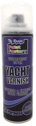 2 x All Purpose Waterproof Clear Yacht Varnish Spray Can 250ml
