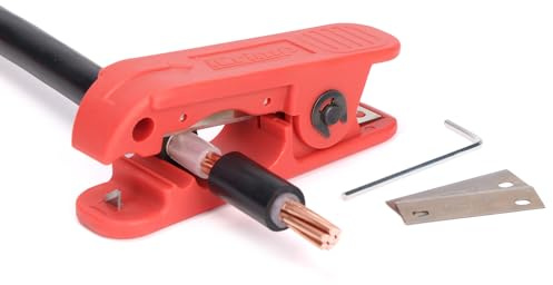 iCrimp Round Cable Stripper for AWG 12 to 4/0, Adjustable Wire Stripper