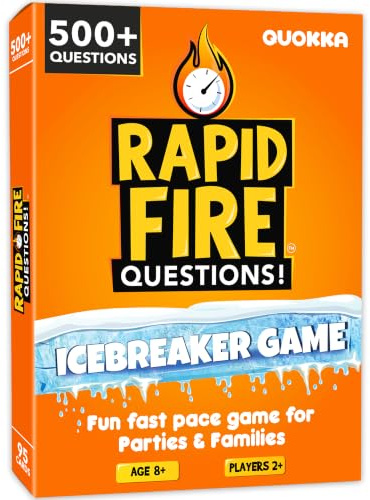 QUOKKA Card Games For Kids & Adults - Conversations With Friends - Icebreaker Party Games - Fun Family Board Games - Diverse and Wide Range of Topics To Learn New Things About Friends