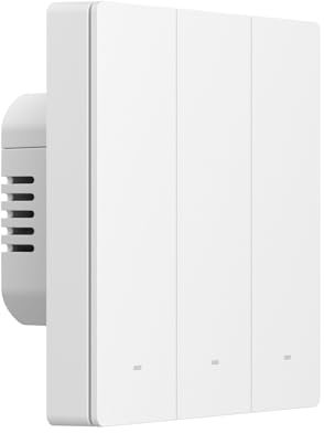 SONOFF Zigbee Smart Light Switch, Requires SONOFF Zigbee Hub, Smart Switch, No Neutral or with Neutral, APP Remote Control, Zigbee Switch ZBM5 86-Type, 3 Gang