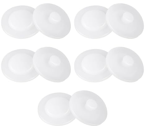 10 Piezas Tapón de Botella de Agua de Antiderrames, Tapón de Tapa de Botella Antiderrames, Ojales de Paja de Silicona para Botellas de Gran Capacidad