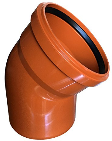 160 mm x 45 ° Coude de drainage (PVC, 160 mm x 45 °)
