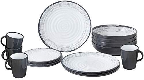 BRUNNER Camping Melamin Geschirr Campinggeschirr Granada 16tlg Antislip