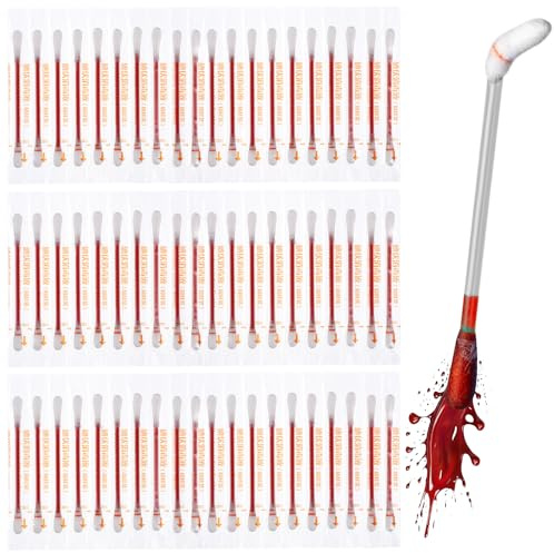 SUPVOX Disposable Iodophor Cotton Swabs: 100pcs Individually Packaged Medical Iodine Swabs for Wound Skin Cleansing Nasal Ears Bruise Home Outdoor Travel Sports Emergency Use