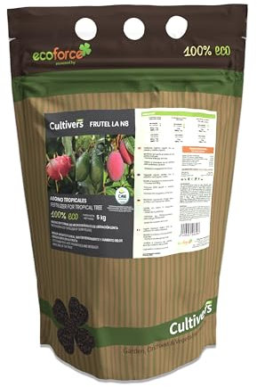 CULTIVERS Bio-Tropenbaumdünger 5 kg. Dünger für Avocado, Mango, Lychee, Pitahaya, Papaya und Guave.
