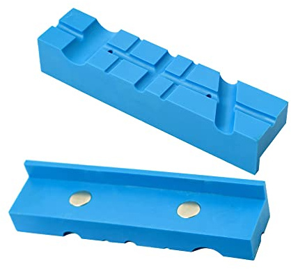 WANGCL Paquete de 2 almohadillas magnéticas de 6 pulgadas, diseño multiranura, fundas de goma TPU duraderas, universales, mordazas suaves