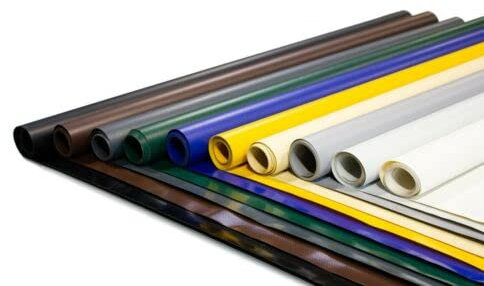 LKW PVC Plane 700g/m² PVC Material – extra stark – mit Ösen und ohne Ösen – Premium Abdeckplane (Weiß, 1m x 7,5m, ohne Ösen)