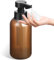Phneems Distributore automatico di sapone elettrico con sensore – Dispenser di sapone in schiuma No Touch per bagno, cucina, ufficio, 450 ml, marrone