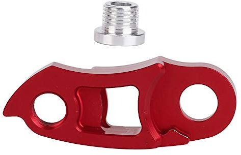 Hominas Gancho De Desviador De Bicicletas, Percha De Desviador Trasero Extensor Patilla Cambio Trasero para Carretera De Montaña (Rojo)