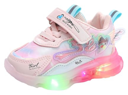 Chaussures lumineuses LED pour filles, chaussures de marche pour tout-petits, chaussures décontractées pour enfants et bébés Fille Bleu Respirant Fille Bleu Bout En Fille Transparent Hiver Baskets