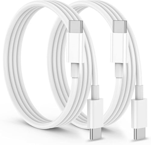 USB C Cable 2m to USB-C Fast Charging 4.0 Charger Type C Cable for iPhone 16 15 Samsung S24/S23 Ultra A55 A35 iPad Air, MacBook Pro, Google Pixel 9/8/7, Xiaomi Switch PS5 Tablet S8 Pack