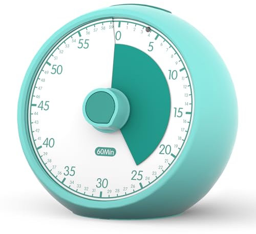 Conchstar Time Timer Visueller Timer Kinder - Countdown Kurzzeitwecker Analog Timer Kinder für Hausaufgaben, Schule & Classroom, Ideal bei ADHS & Autismus