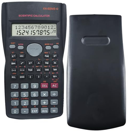 LEEPAT KK-82MS-D Portable Scientific Calculator | Engineering Scientific Functional Calculator with 240 Functions Two-Line Display for School Students Teachers Business