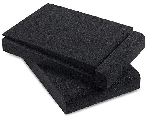Sound Addicted - Studio Monitor Isolation Pads for 5 Inch Monitors, Pair of Two High Density Acoustic Foam which Fits Most Speaker Stands | SMPad 5