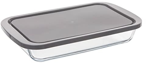 Plat Rectangulaire En Verre - L 18,10 X L 29 X H 5,10 Cm