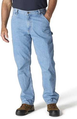 Carhartt Men's Loose Straight Denim Dungaree, Cove, W34 x L30
