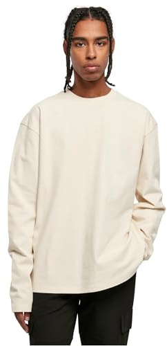 Urban Classics Herren Ultra Heavy Oversized Longsleeve whitesand, M