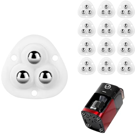12 PCS Appliance Wheels for Kitchen Appliances on The Counter，Small Appliance Rollers for Stand Mixers, Coffee Makers, Air Fryers, Mini Caster Wheels for Small Appliances Slider (White)