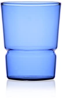 Ichendorf Milano Tumbler Azzurro | Collezione Tap | 28 cl| Vetro Borosilicato | Fatto a Mano