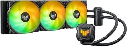 ASUS TUF Gaming LC II 360 ARGB Dispositivo di Raffreddamento a Liquido All-in-One, Cooler CPU, Supporto Intel LGA 1700 e AMD AM5, 3 Ventole TUF Gaming ARGB da 120 mm, Aura Sync, Nero