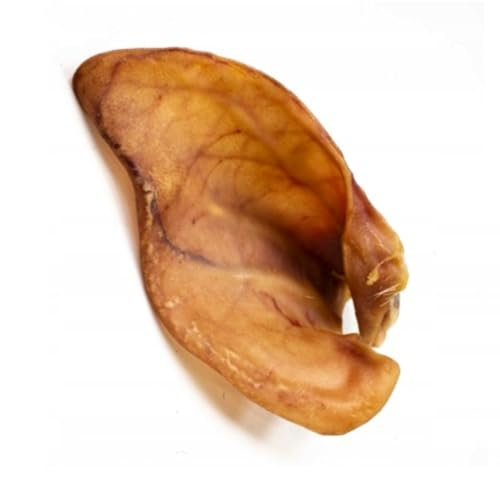 Schweineohren für Hunde 1kg, getrocknet & 100% Naturkauartikel ohne Zusatzstoffe, Langer Kauspaß & Zahnpflege für kleine & große Hunde, natürlicher Hundesnack aus EU Produktion von Lucze