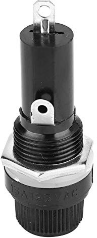 Soporte de Fusibles 6 * 30 Solteros de Fusibles Tubo Plano Solterista Soporte de Fusibles Fusente Fusehold, 10 Piezas 6 * 30 Tipo de Tubo Plano Negro Monte S Soporte de Fusible