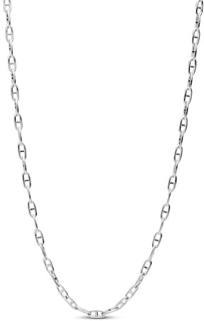 Pandora Moments Ankerketten-Halskette aus Sterling Silber, Kompatibel Moments Anhänger, Größe: 55cm, 393899C00-55