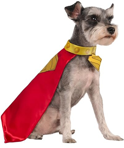 DC Superman Movie (2025): mantello e collare Krypto Pet di Rubies per cani o gatti, extra large