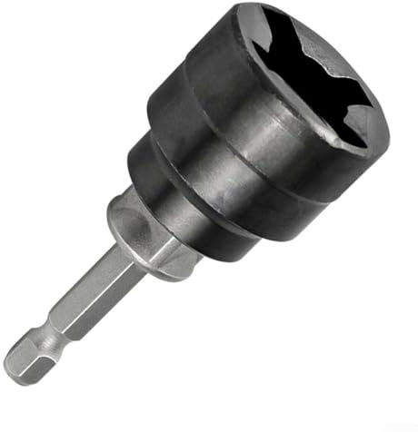 Bulevisiter Adaptador de enchufe con mecanismo de liberación rápida para llaves y taladros eléctricos, compatible con llaves de lengüeta para reparación de neumáticos de coche y (SKU)