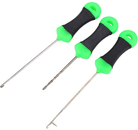 Alomejor 3 en 1 Ensemble d'Aiguille de Pêche Leurres Appât Aiguille Crochet Aiguille Pêche à la Carpe pour Les Activités de Plein Air Pêche