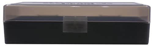 Générique Berry's Boîte de Rangement 50 Cartouches Cal 40 S&W, 10MM, 45 ACP, 357 Sig – 408 - Gris
