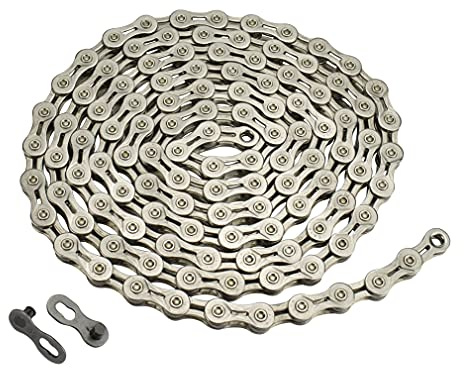CYSKY Bike Chain 10 Speed Bicycle Chain, 1/2x11/128 Inch 116 Links Steel High Strength for 10-Gear Road Mountain Bicycle MTB