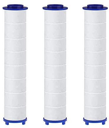Set di 3 filtri in cotone PP con perle di solfito di calcio per soffione doccia HAPPUP, cartuccia sedimenti filtrati, filtro per soffione doccia 10,5x2 cm