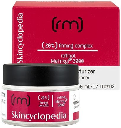 Skincyclopedia Crema retinolo ad alto dosaggio, crema da notte anti-invecchiamento con Matrixyl 3000 e Squalan, crema viso per pelle più tonica, cura del viso per donne e uomini, Skincare against
