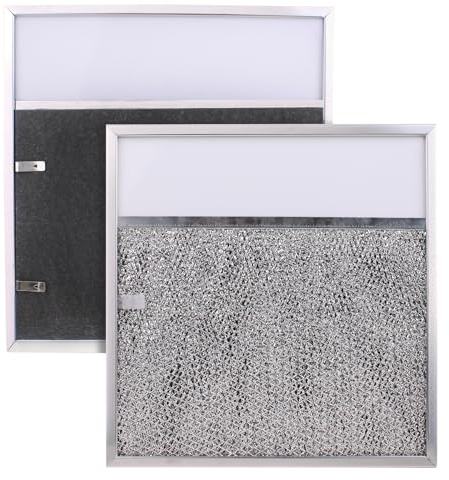 Range hood Filter Aluminum Filter with Light Lens 11-1/2 X 11-3/4 X 3/8 Thickened aluminum frame for Broan R610045, R610050, SR610045, Estate 883093, 883103, 883149, 1017892, 14210156, and more 1 Pcs