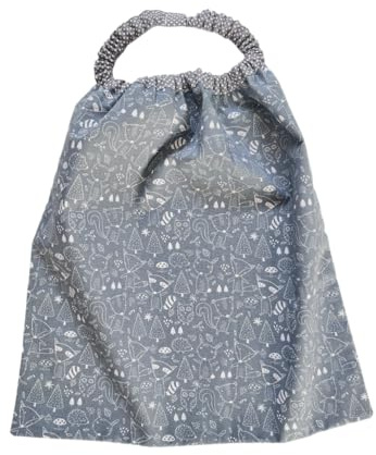 Serviette de cantine - Serviette de table XXL pour enfant - Serviette élastique - Animaux de la forêt
