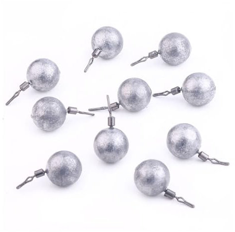 FOLANDO 20pcs Fishing Weights, Fishing Snaps Sea Fishing Weights For Saltwater Freshwater Fishing 3.5g