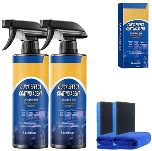 2025 New Multifunctional Quick Effect Coating Agent, Limlex Car Coating Spray for Wax Polish, Advanced Car Paint Sprey for Shine and Protection, Oil Film Emulsion Glass Cleaner, Waterless Wash(2pcs)