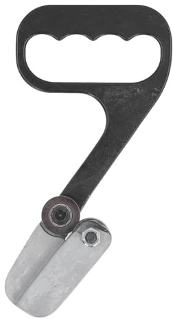 Manuelle Handblechschere von PolyGen mit robuster Aluminiumlegierungskonstruktion, eine tragbare Handzug-Metallschere für schnelle Aluminiumblechschneidearbeiten in Werkstätten