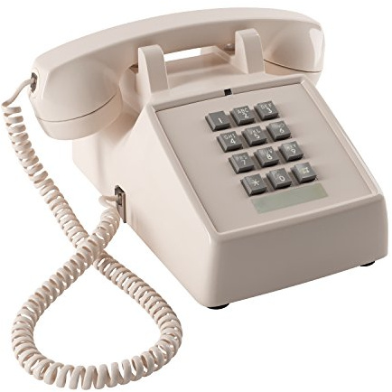 Home Intuition Classic Corded Phone for Hearing Impaired Telephone for Seniors with Extra Loud Ringer (Ash)