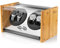 Watch Winder Smith Remontoir à Montres Automatique pour 4 Montres,100% Artisanat Conception de Brevet en Bois de Bambou,Moteur Japonais Ultra-Silencieux à AC ou à Piles