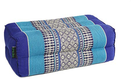 Coussin de Yoga et Méditation en Kapok Naturel - Bleu Océan - Confort Optimal, Posture Alignée, Coutures Renforcées - Léger, Compact et Facile à Transporter - Idéal Zazen et Pleine Conscience