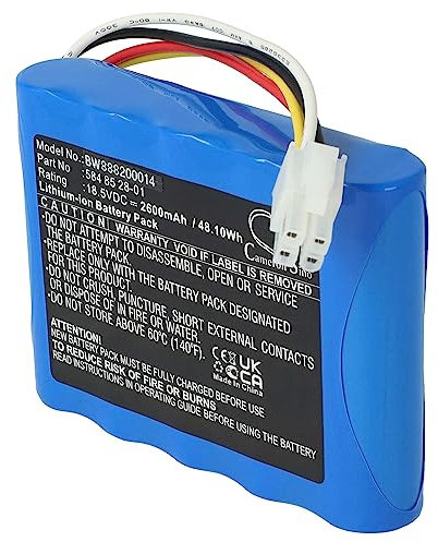vhbw Akku kompatibel mit Gardena Sileno - R100Li, Sileno - R100LiC, Sileno City 250 15001 Rasenroboter Rasenmäher (2600mAh, 18,5V, Li-Ion)