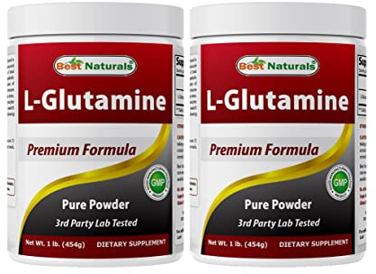 Best Naturals L-Glutamine Pure Powder 1 LB (1 LB (Pack of 2))