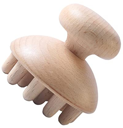 vincente Masajeador Anticelulítico - Herramientas de Masaje Manual de Madera Natural - Cepillo Corporal masajeador de Mano de Madera Natural para la reducción de la Celulitis y la relajación Muscular