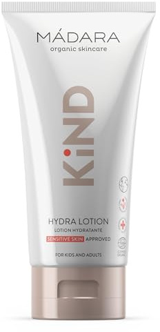 MÁDARA Organic Skincare | KIND Hydra Body Lotion, 175ml – Organic Certified Replenishing Baby Lotion, Hydrates and Nourishes Sensitive Skin, Suitable for The Whole Family, Dermatologically Tested