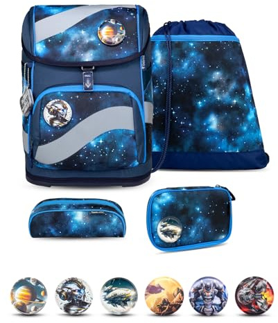 Belmil 405-51 Schulranzen Set 4 - teilig (Galaxy Light)