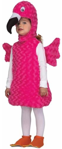 My Other Me Déguisement de flamenco pour enfant unisexe avec robe, bonnet, couvre-bottes et ailes en rose, taille 3-4 ans. Parfait pour profiter d'une fête pleine de couleur et de joie