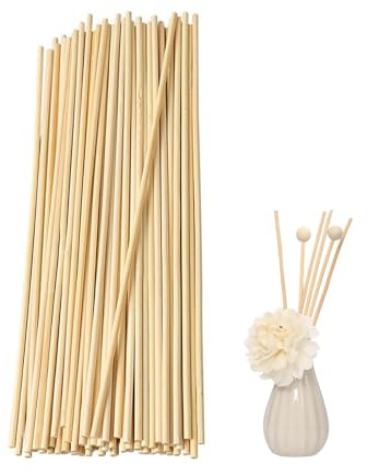 100Pcs Wooden Sticks Dowels, Hardwood Sticks, Unfinished Natural Wooden Dowels Sticks for Crafting DIY Art Work Sculpture Home Decoration